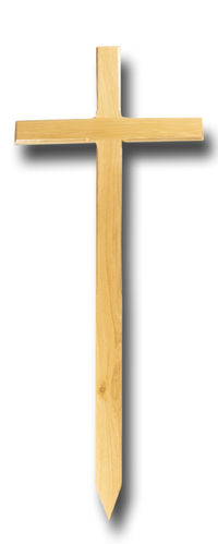Holzgrabkreuz, Eiche, 150x60x8